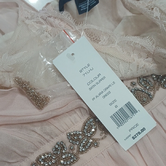 French Connection Soft Pink Dress Sz 8 New With Tags - Picture 9 of 16